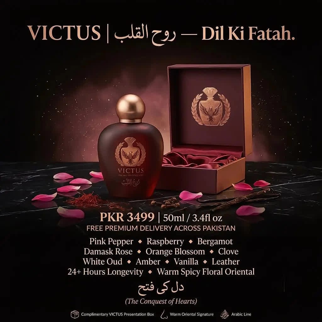 VICTUS روح القلب — Extrait de Parfum |30% Oil Concentration | 24+ Hour Longevity | Dil Ki Fatah | For The Passionate