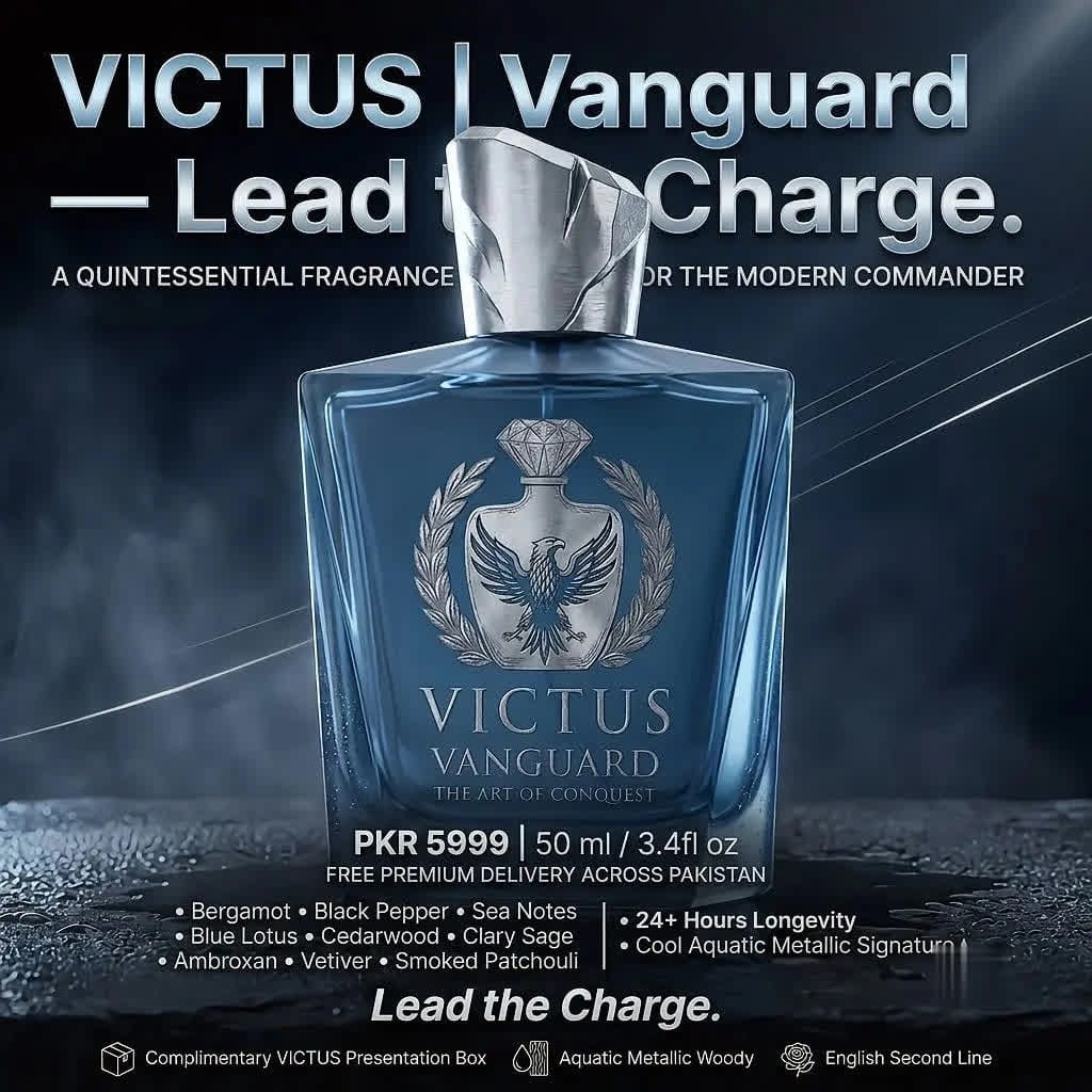 VICTUS VANGUARD — Eau de Parfum | 30% Oil Concentration | 24+ Hour Longevity | Lead the Charge | For The Bold